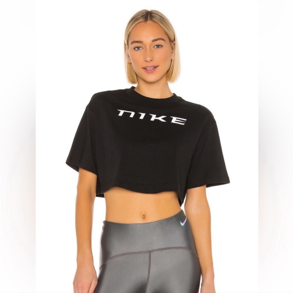 Nike Python Black Crop Top